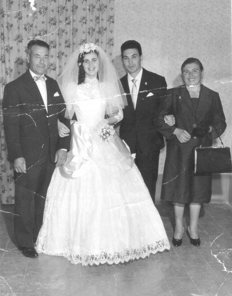 Cesare Tanzilli, Anna, Rocco, Cesarina Mancini